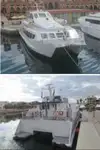 قارب مزدوج الهيكل للبيع