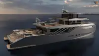 قارب مزدوج الهيكل للبيع