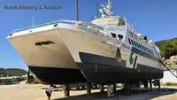 قارب مزدوج الهيكل للبيع