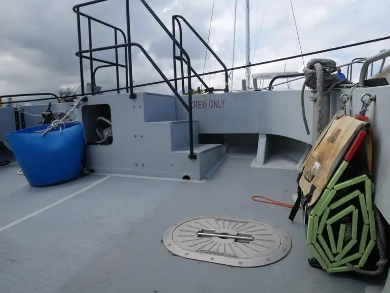 قارب مزدوج الهيكل للبيع